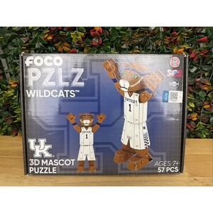 FOCO Kentucky Wildcats PZLZ 3D Mascot Puzzle 57 PCS NEW NCAA Forever Collectible